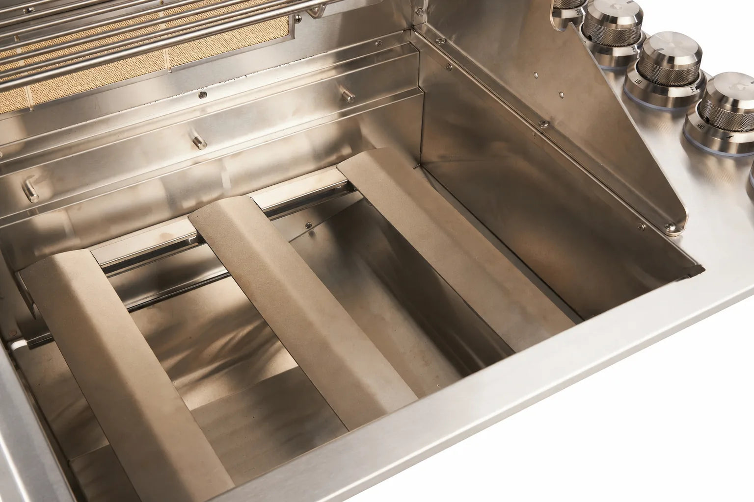Bossworx Stainless Steel 4 Burner Drop In BBQ with Rear Burner