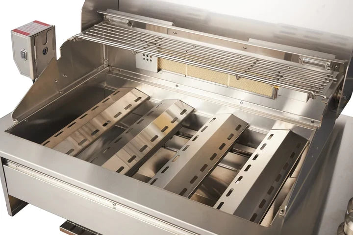 Bossworx 4 Burner Stainless Steel Drop-In BBQ & 180L Dual Zone Alfresco Fridge Bundle