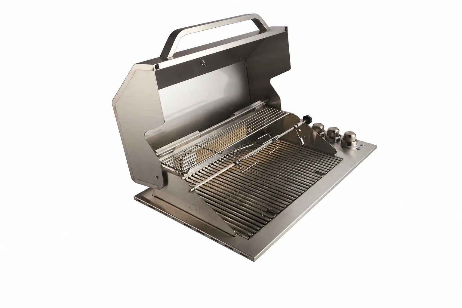 Bossworx Stainless Steel 4 Burner Drop In BBQ with Rear Burner