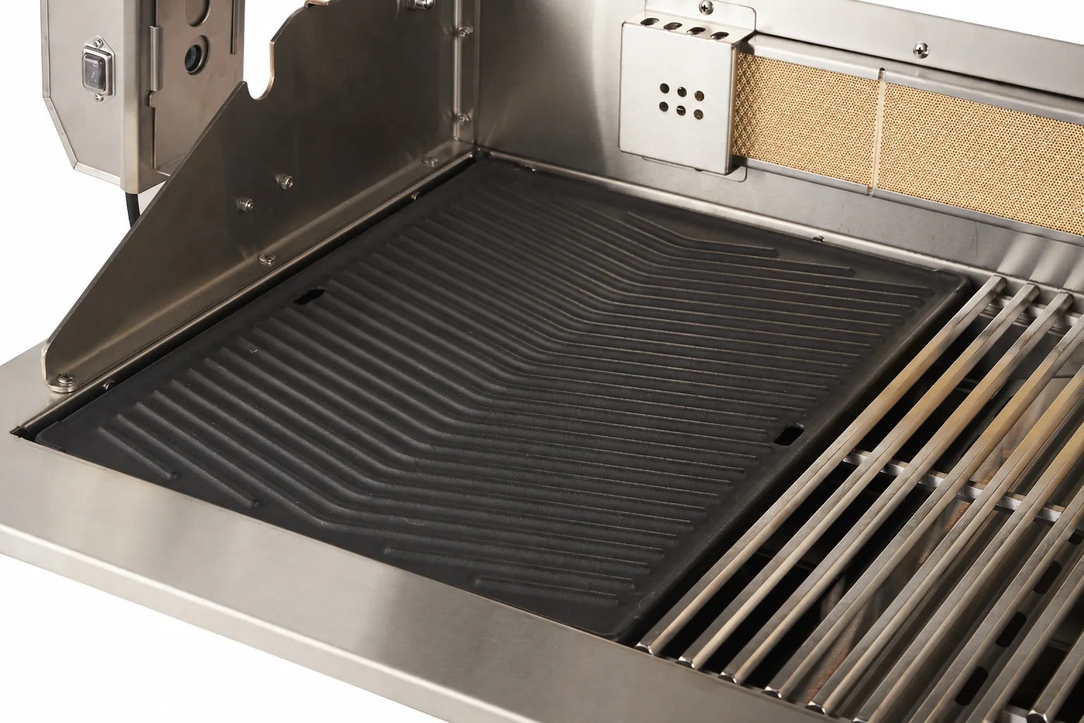 Bossworx Stainless Steel 4 Burner Drop In BBQ with Rear Burner