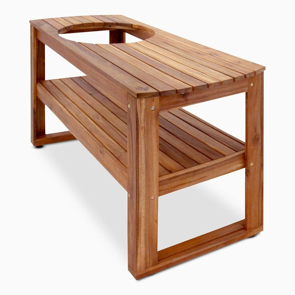 Big Green Egg Acacia Hardwood Table