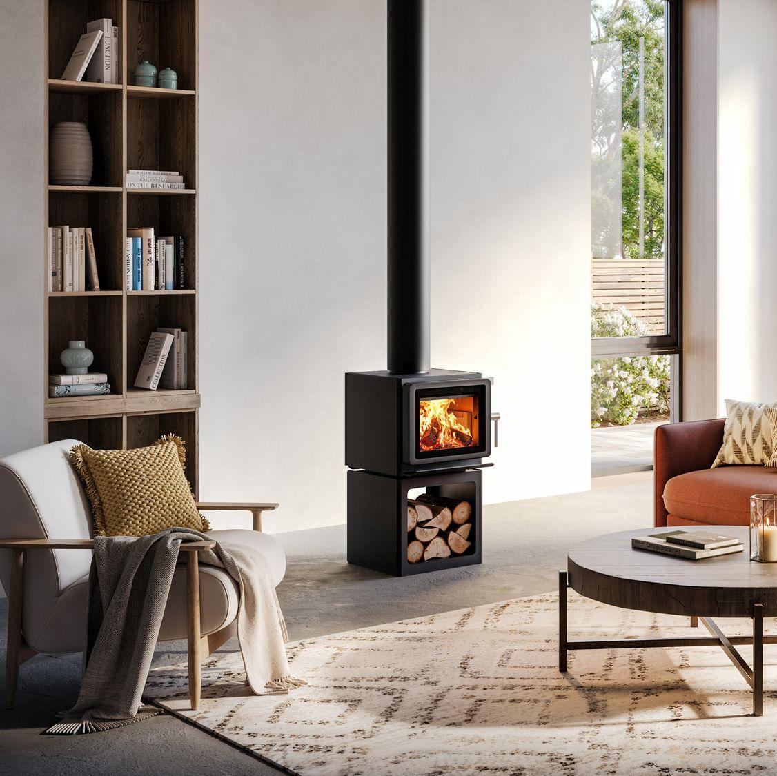 Blaze Z1 Woodstacker Freestanding Wood Fireplace
