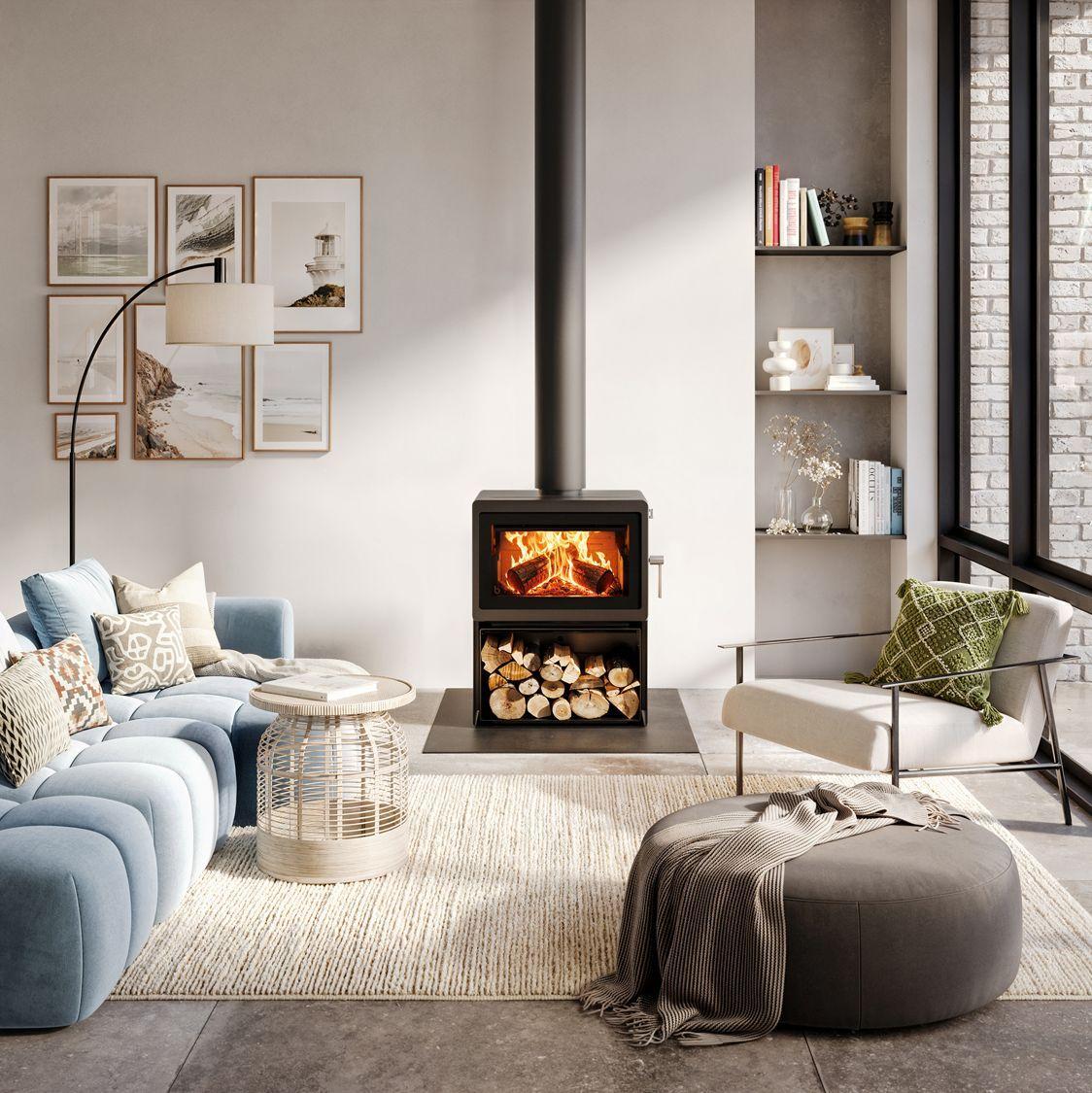 Blaze Z2 Woodstacker Freestanding Wood Fireplace