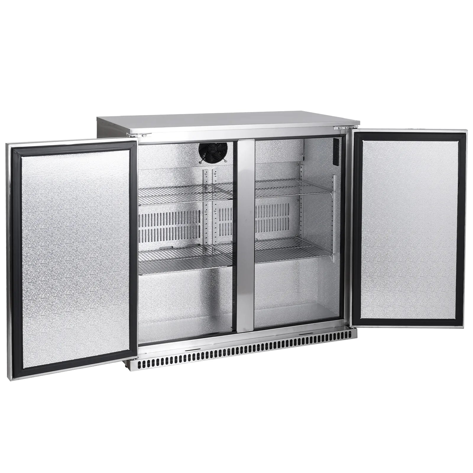 Bossworx 190L Solid Stainless Steel Double Door Alfresco Fridge