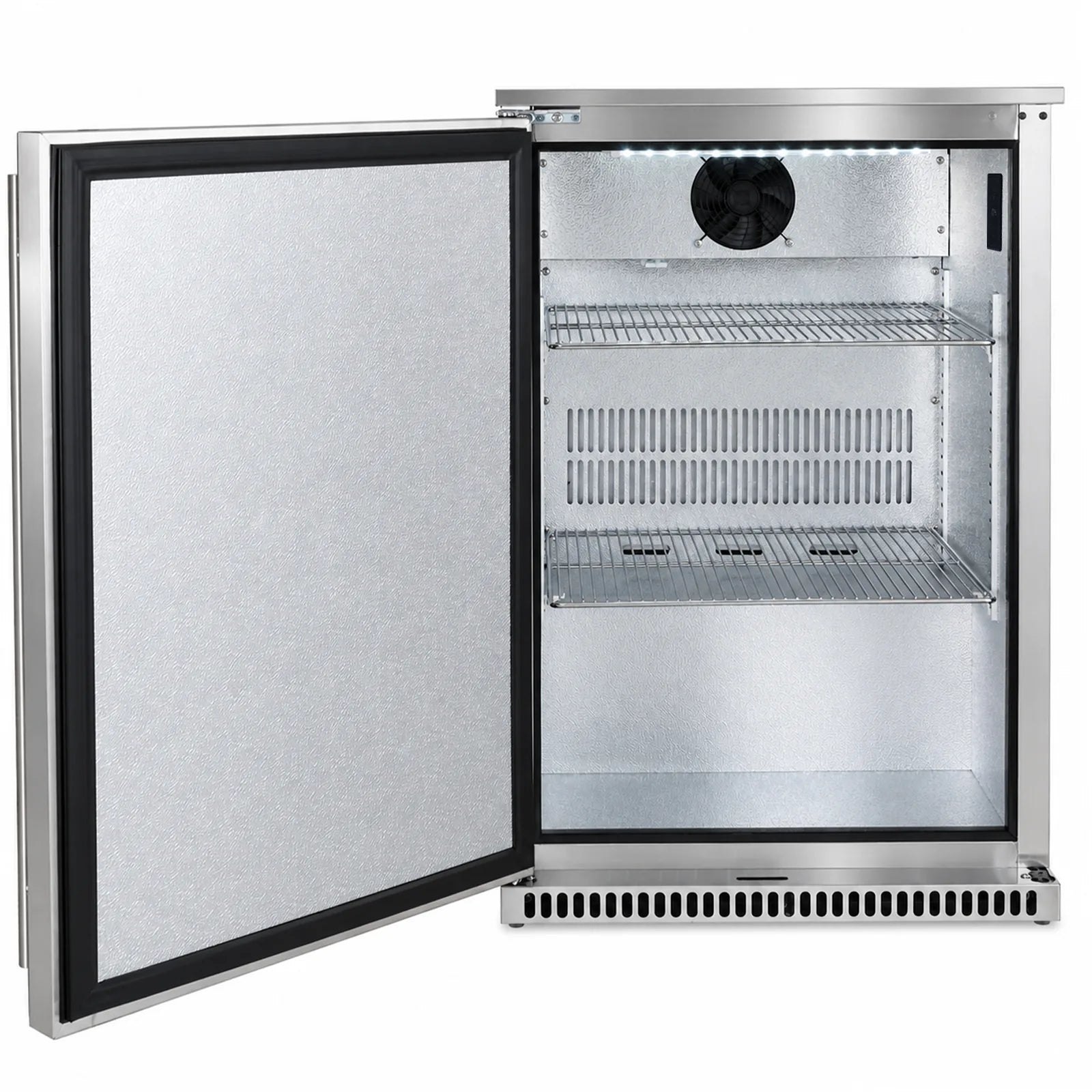 Bossworx 118L Solid Stainless Steel Single Door Alfresco Fridge