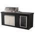 Bossworx Outdoor Kitchen with Stainless Steel 4 Burner BBQ & Fridge