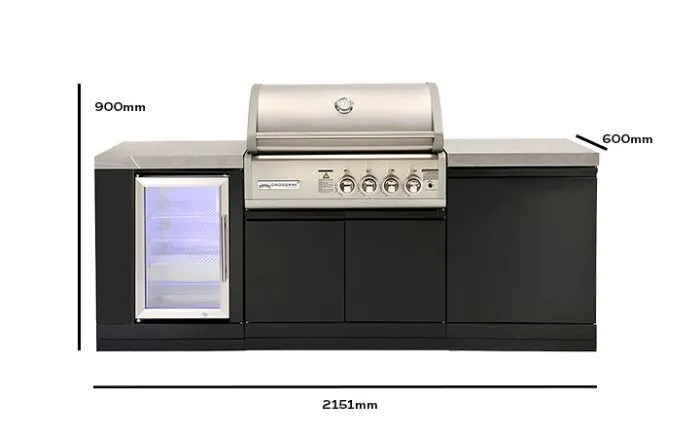 Crossray Compact 4 Burner Gas Outdoor Kitchen