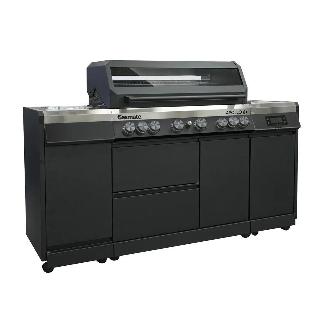 Gasmate Apollo 6+ Black Hooded Gas BBQ