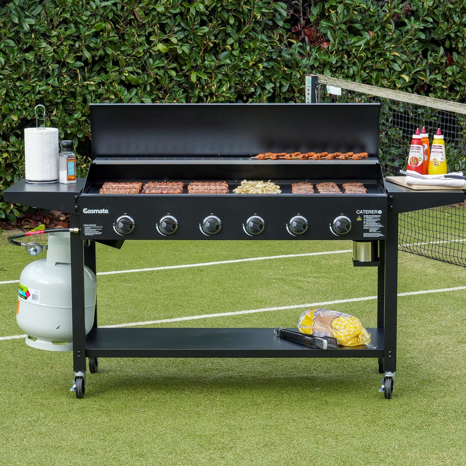 Gasmate Caterer 6 Burner Flat Top BBQ