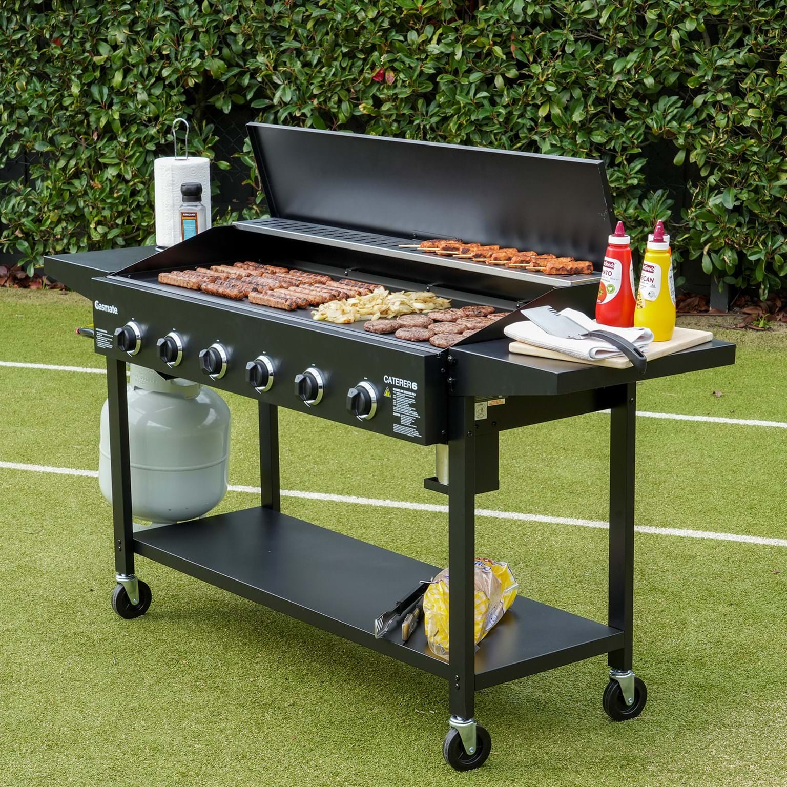 Gasmate Caterer 6 Burner Flat Top BBQ