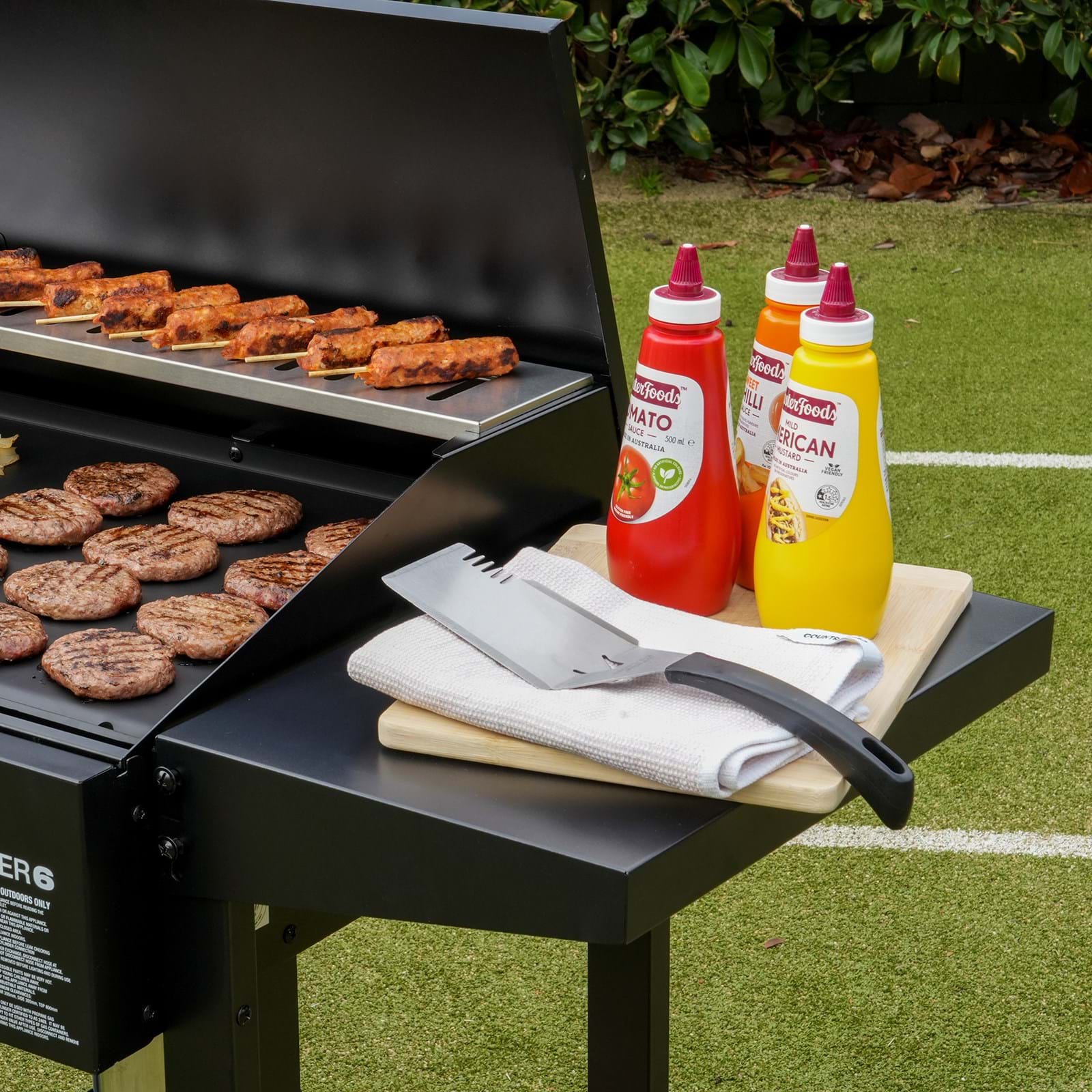 Gasmate Caterer 6 Burner Flat Top BBQ