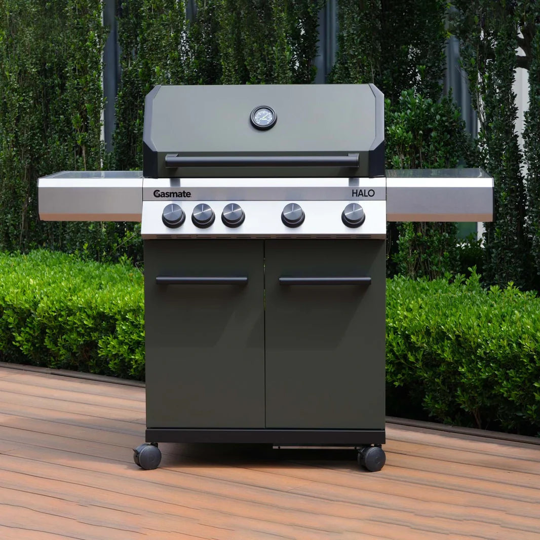 Gasmate Halo 4B Hooded Gas BBQ - Including Cover
