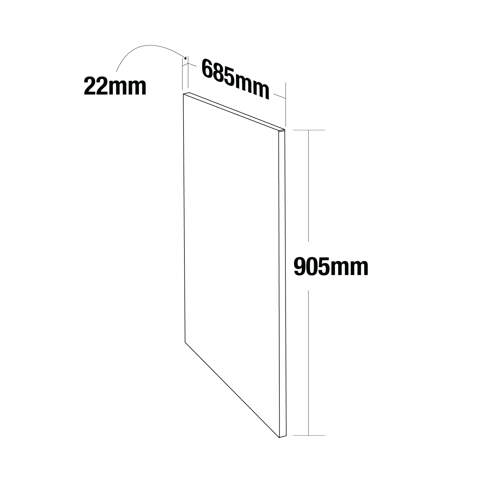Gasmate Nova MK2 Kitchen Compact Laminate End Panels