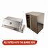 Bossworx 4 Burner Stainless Steel Drop-In BBQ & 180L Dual Zone Alfresco Fridge Bundle