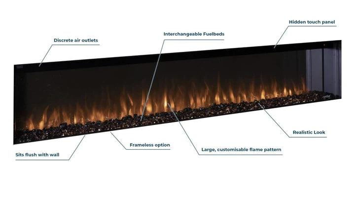 Ambe Linear Deep 72 Electric Fireplace โ Joe's BBQs