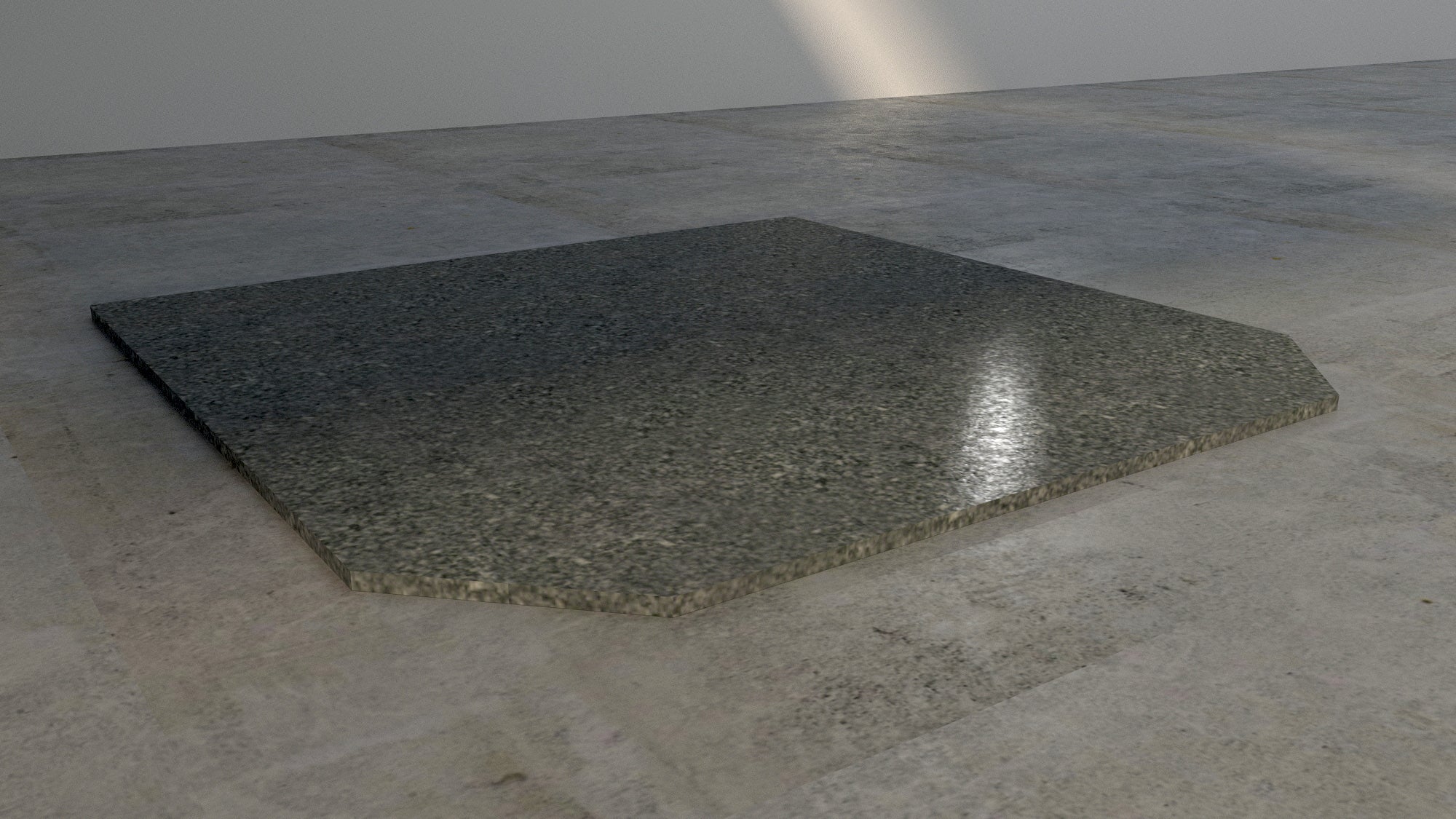 Grey Granite Large Hearth - 115cm x 115cm