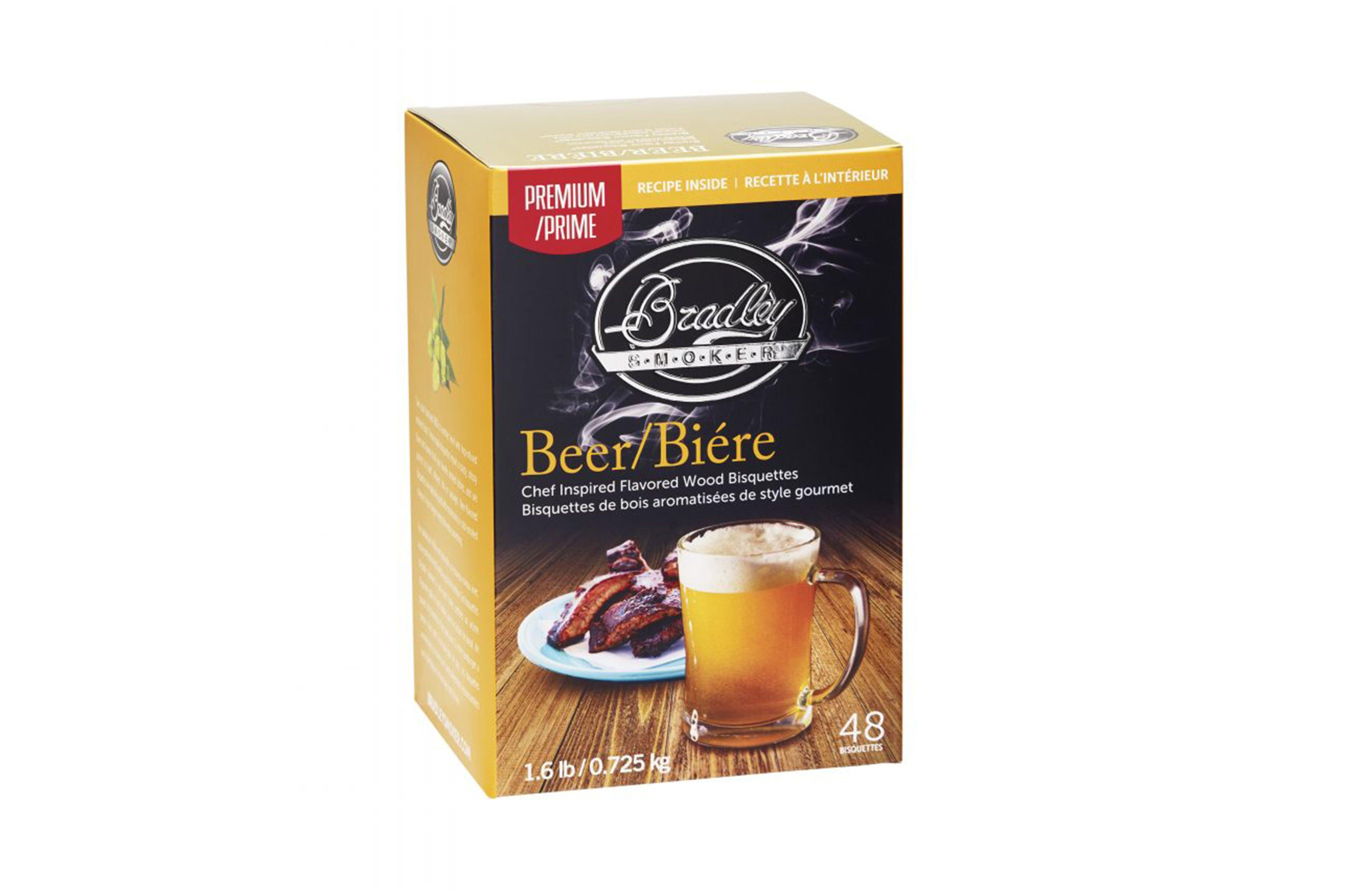 Bradley Smoker Wood Bisquettes, Premium Beer Flavor 48 Pack - Joe's BBQs