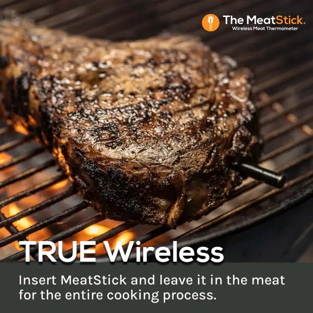 The MeatStick 4X Meat Thermometer - Up to 650 Ft Wireless Range