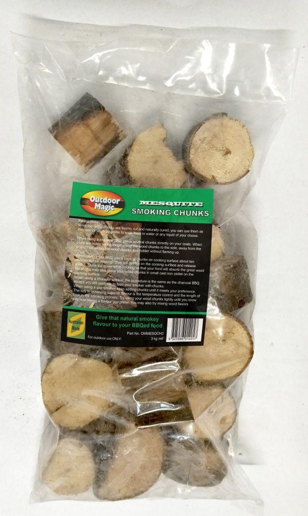 Outdoor Magic Mesquite Wood 3kg Smoking Chunks - Joe's BBQs