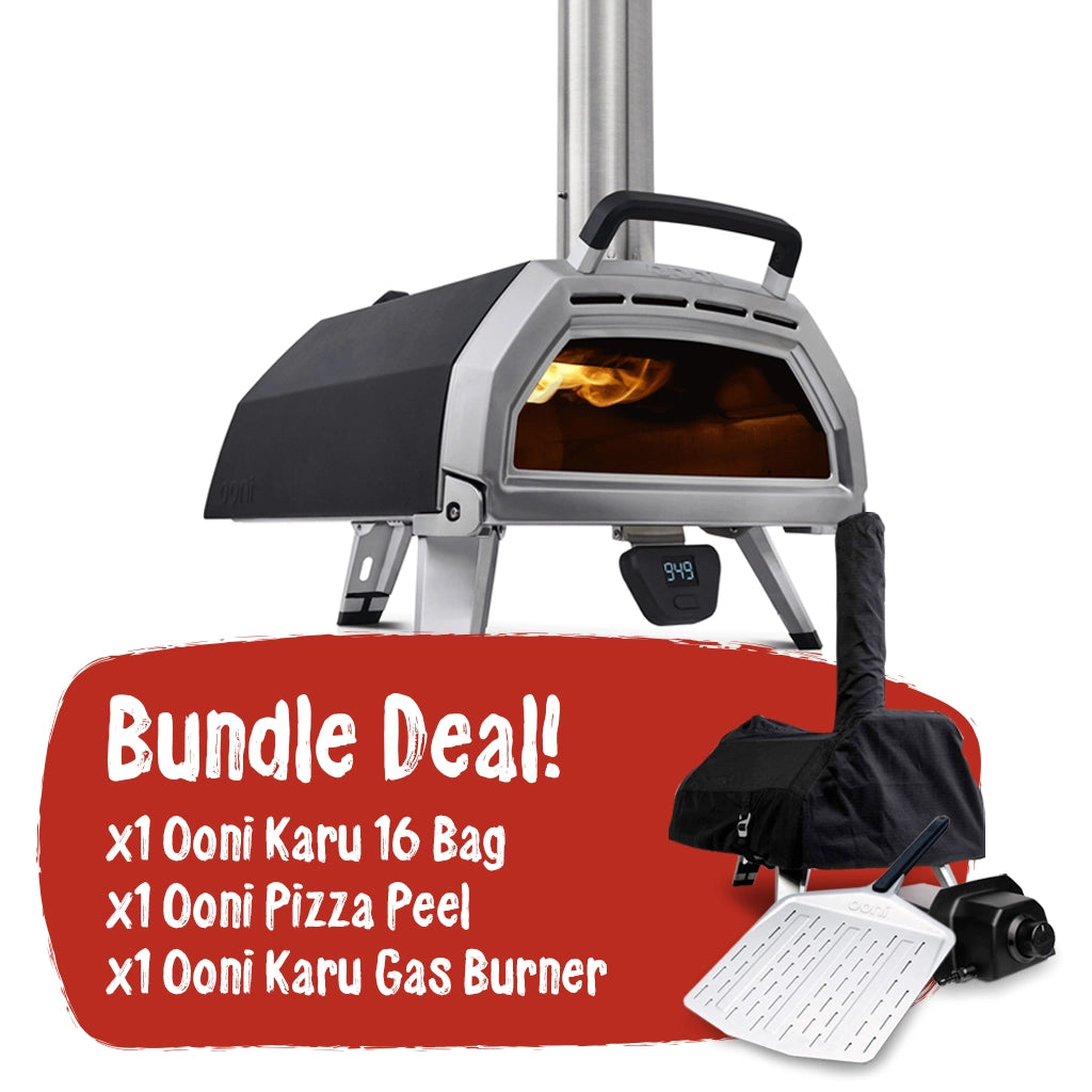 Ooni Karu 16" | Portable Wood and Charcoal Fired Outdoor Pizza Oven Loaded Bundle