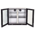 Gasmate Premium Double Glass Door Bar Fridge Aluminium Interior - 187L