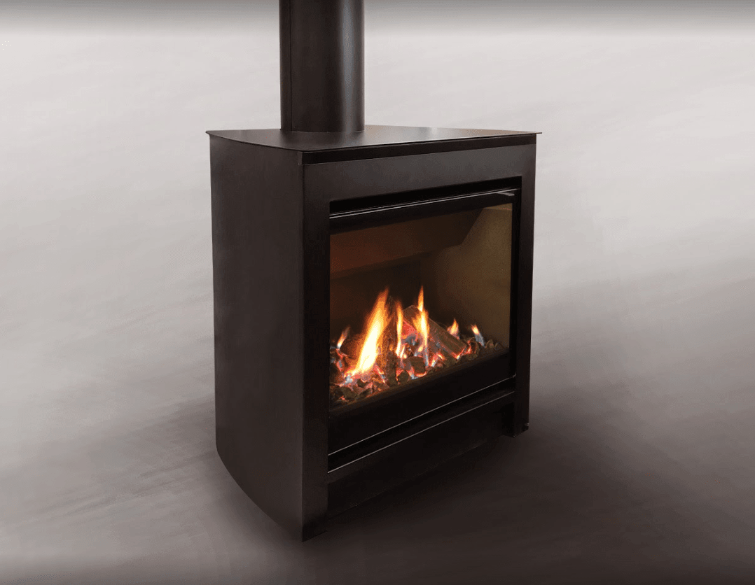 Escea DFS730 Freestanding Gas Fireplace, Heater, Glen Dimplex
